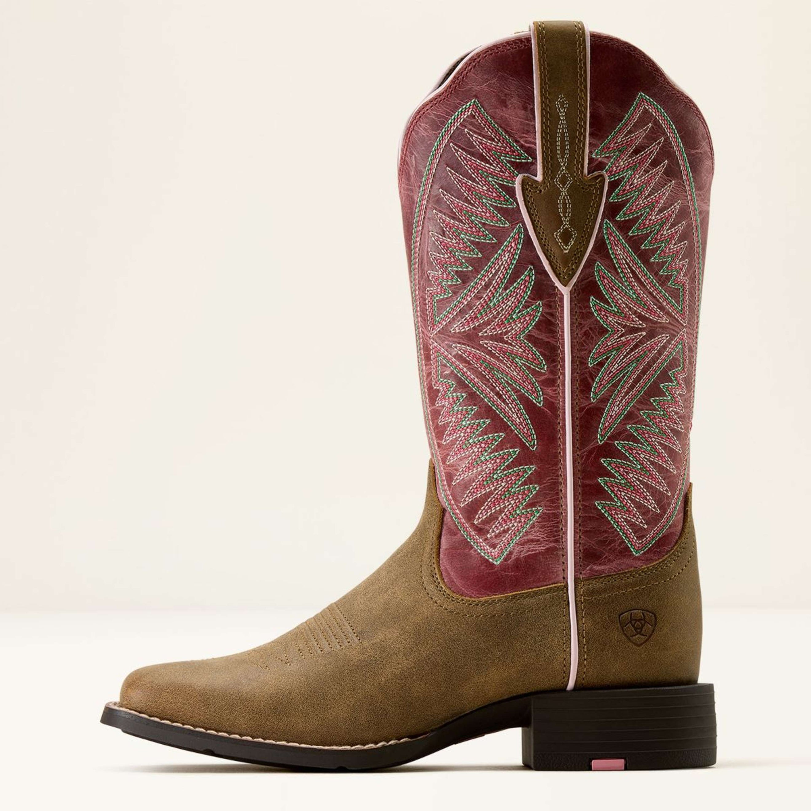 Ariat Westernstiefel Round Up Ruidoso Damen Brown Bomber/Dusty Rose Ariat Westernstiefel Round Up Ruidoso Damen Brown Bomber/Dusty Rose