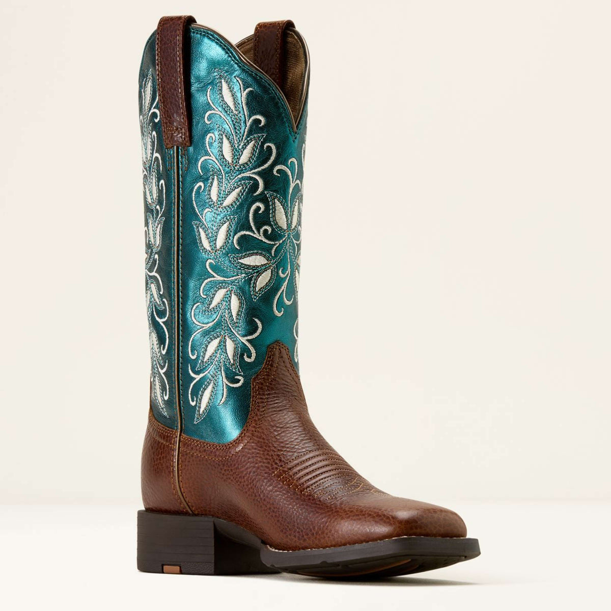 Ariat Westernstiefel Round Up Holly Damen Beasty Brown/Metallic Sea