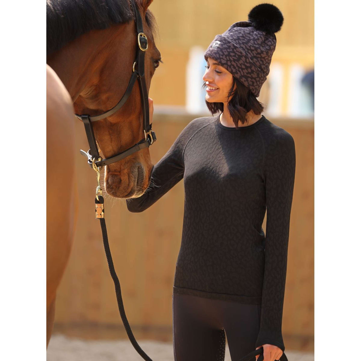 Aubrion by Shires Shirt Balance Seamless Schwarz