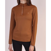 Montar Shirt Briella Rosegold Crystals Lange Ärmel Toffee