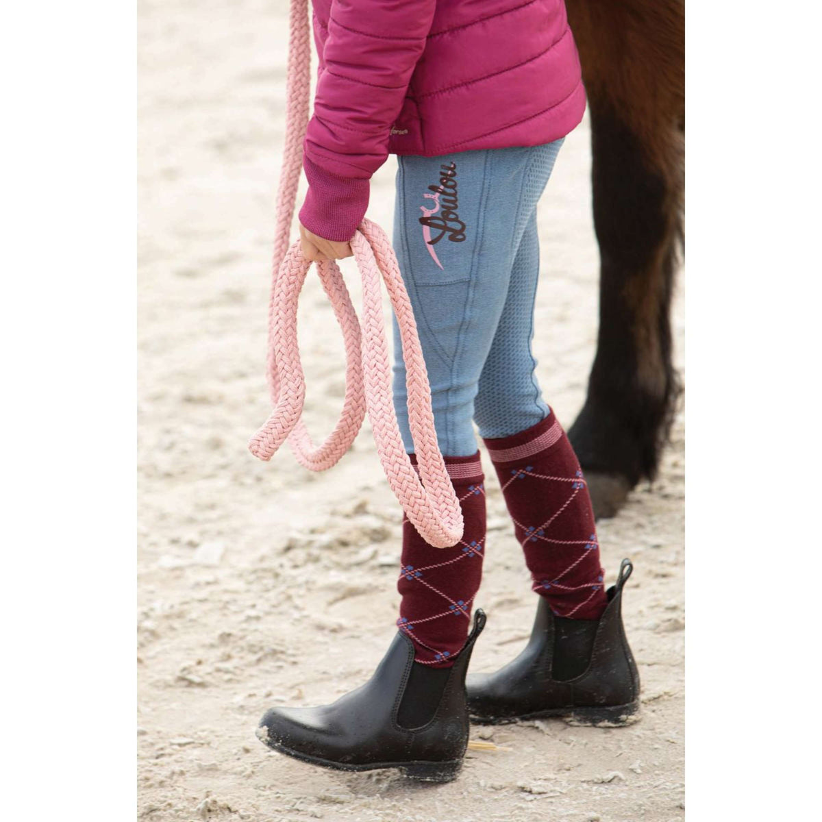 Harry's Horse Reithose Loulou Denim Fiss Full Grip Blau