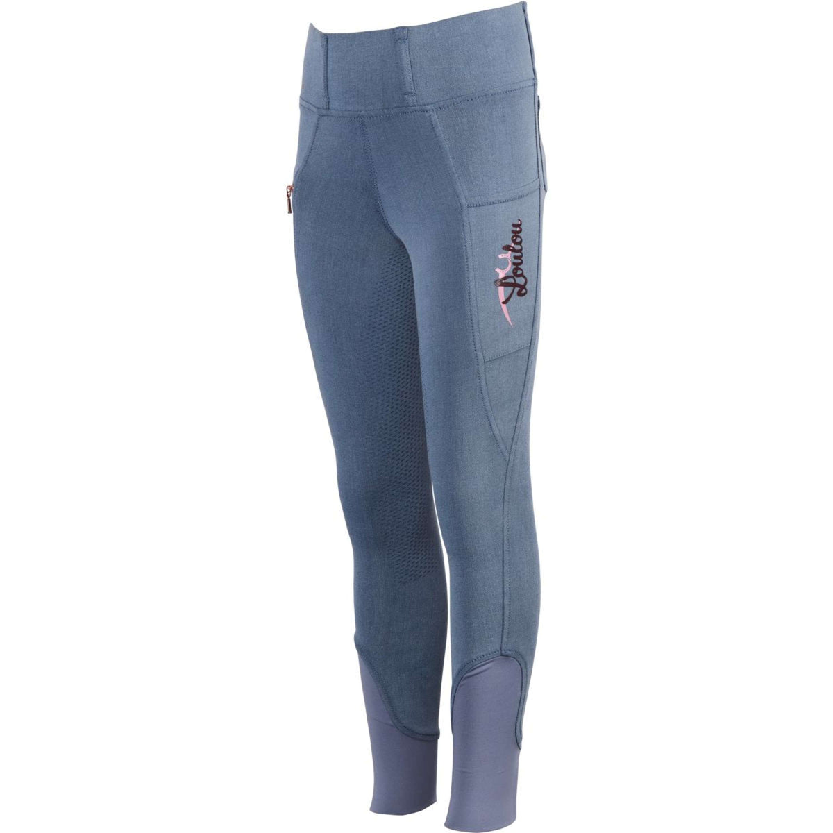 Harry's Horse Reitleggings Loulou Denim Fiss Full Grip Blau