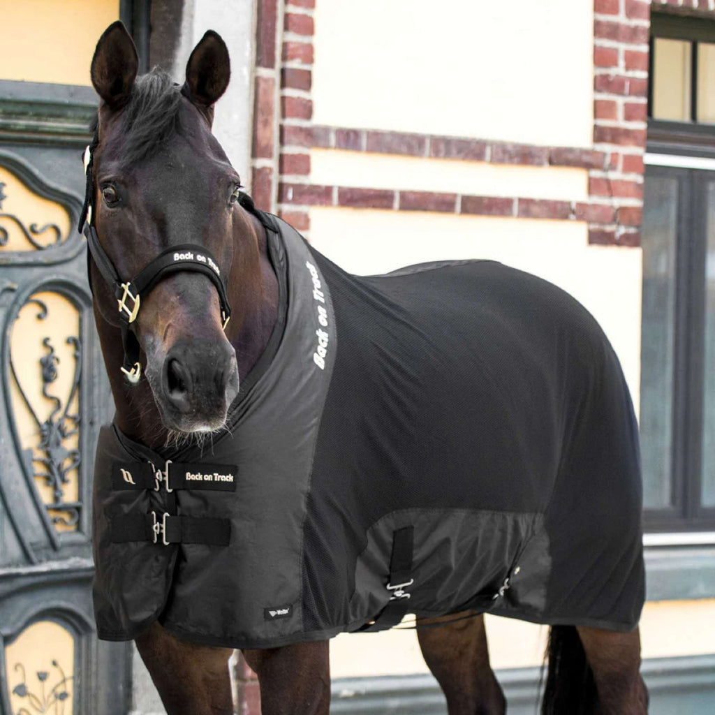 Back on Track Feinmaschig Decke Royal Deluxe Schwarz