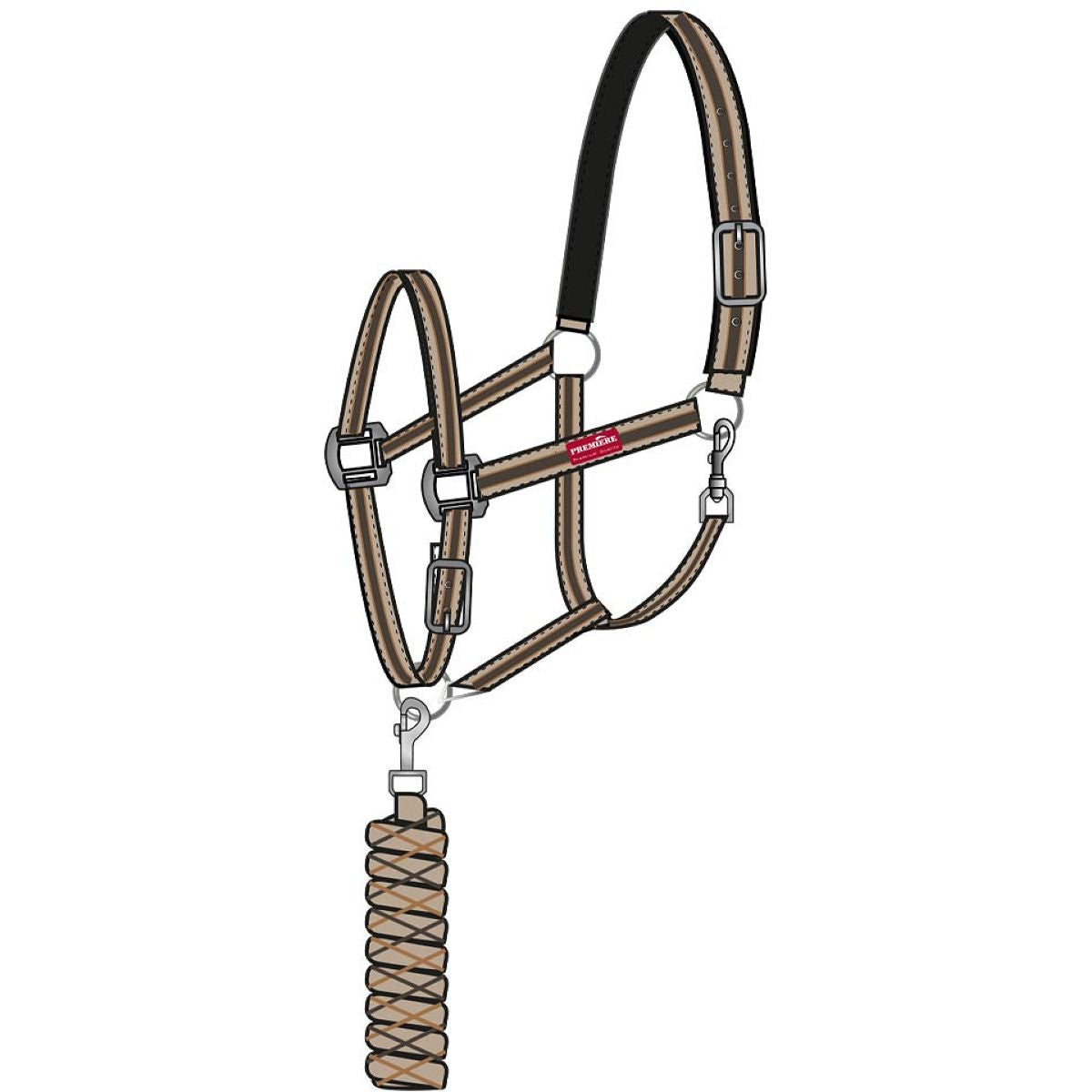 Premiere Halfterset AW25 mit Panikhaken Humus