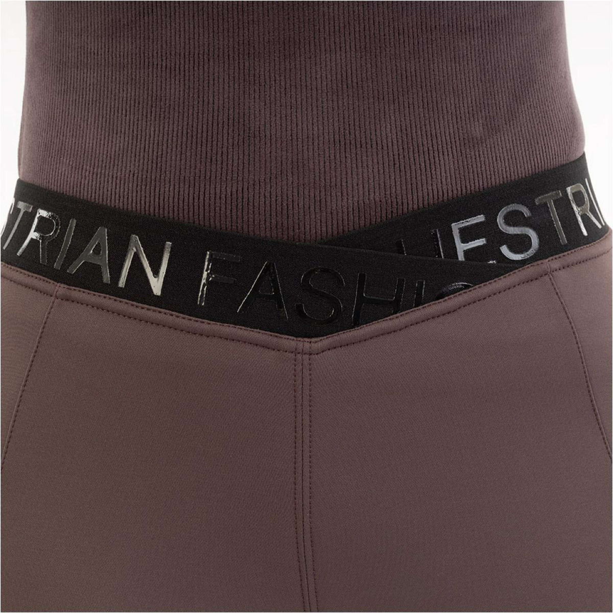 BR Reitleggings AW25 Jesslynn Damen Silikon Vollbesatz Raisin