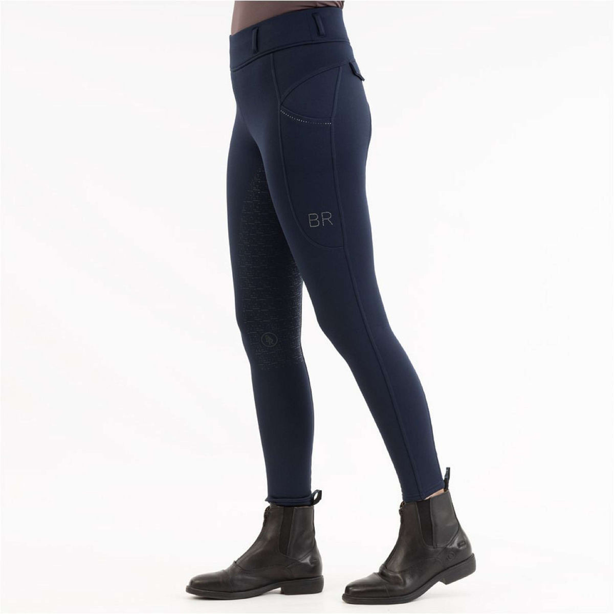 BR Reitleggings AW25 Jolie Damen Silikon Vollbesatz Navy Blazer