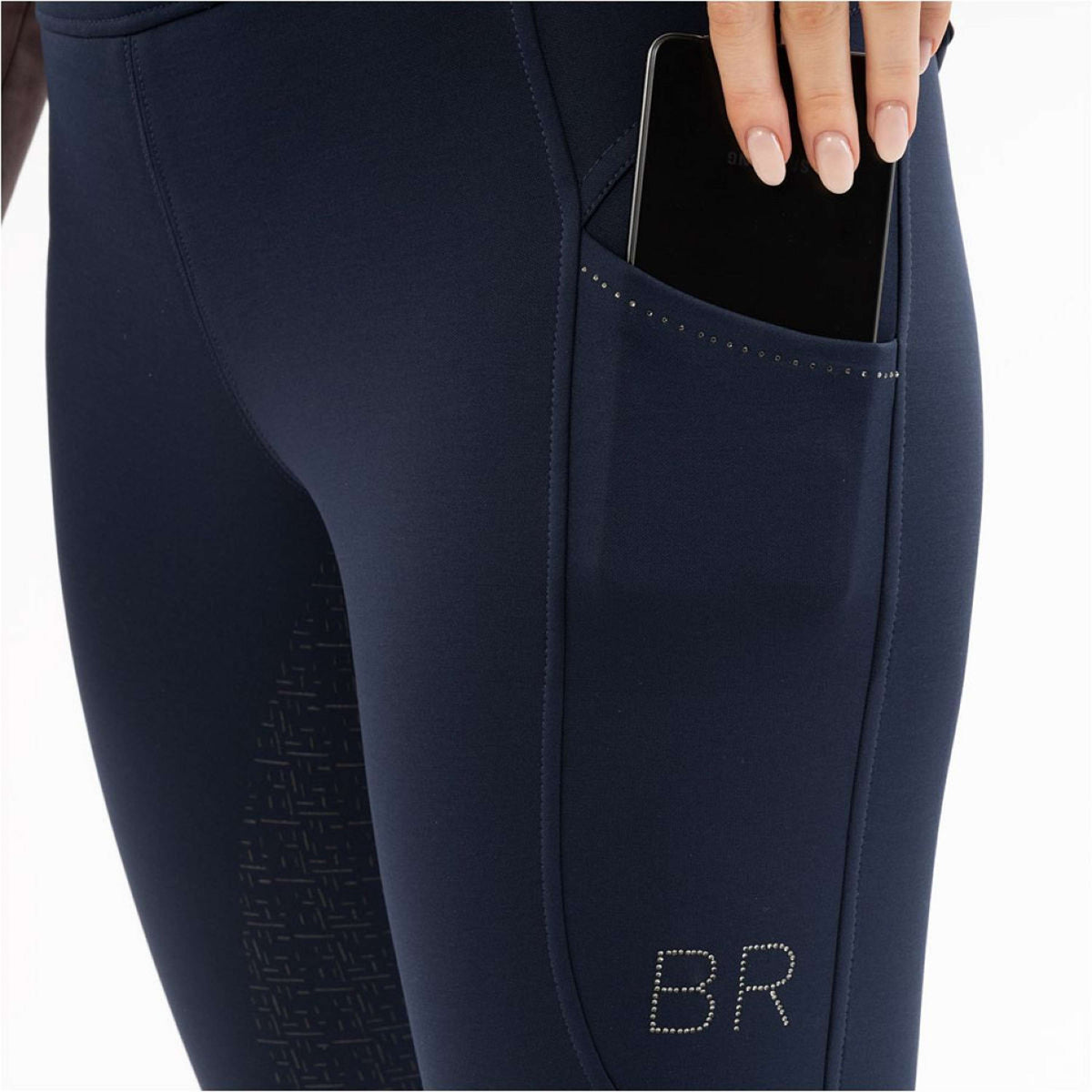 BR Reitleggings AW25 Jolie Damen Silikon Vollbesatz Navy Blazer