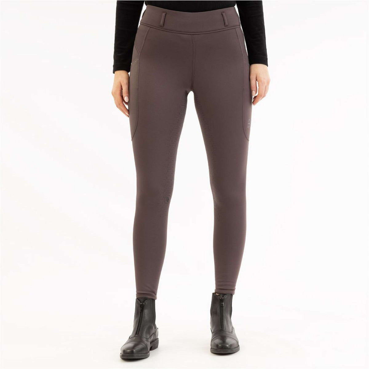 BR Reitleggings AW25 Jolie Damen Silikon Vollbesatz Raisin