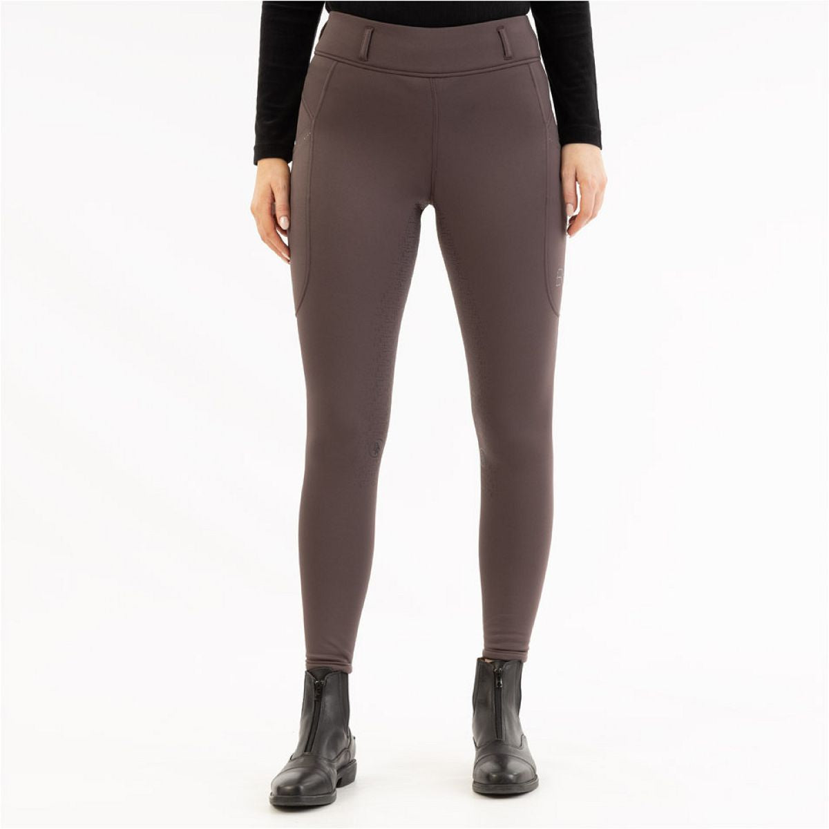 BR Reitleggings AW25 Jolie Damen Silikon Vollbesatz Raisin