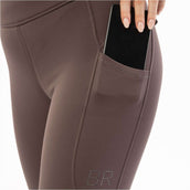 BR Reitleggings AW25 Jolie Damen Silikon Vollbesatz Raisin