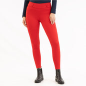 BR Reitleggings AW25 Jolie Damen Silikon Vollbesatz Tango Rot