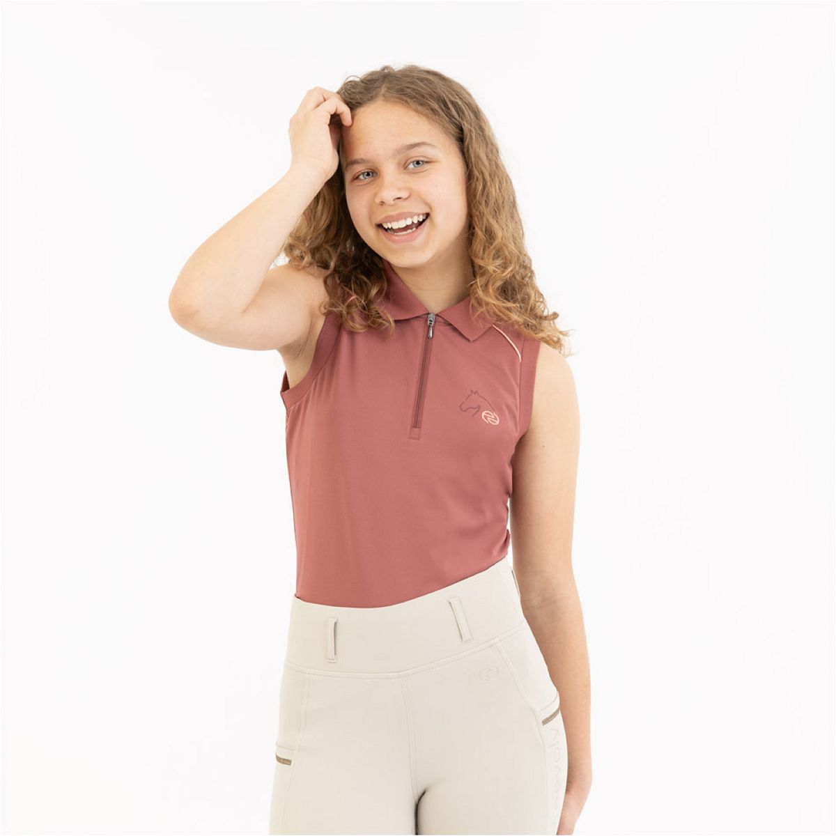 BR Poloshirt Eevolv Ilona Ärmellos Roan Rouge