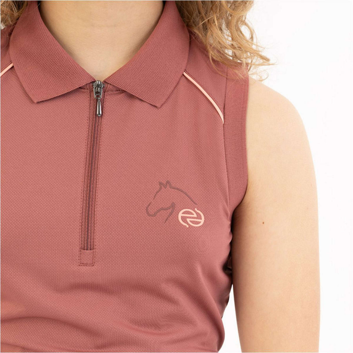 BR Poloshirt Eevolv Ilona Ärmellos Roan Rouge