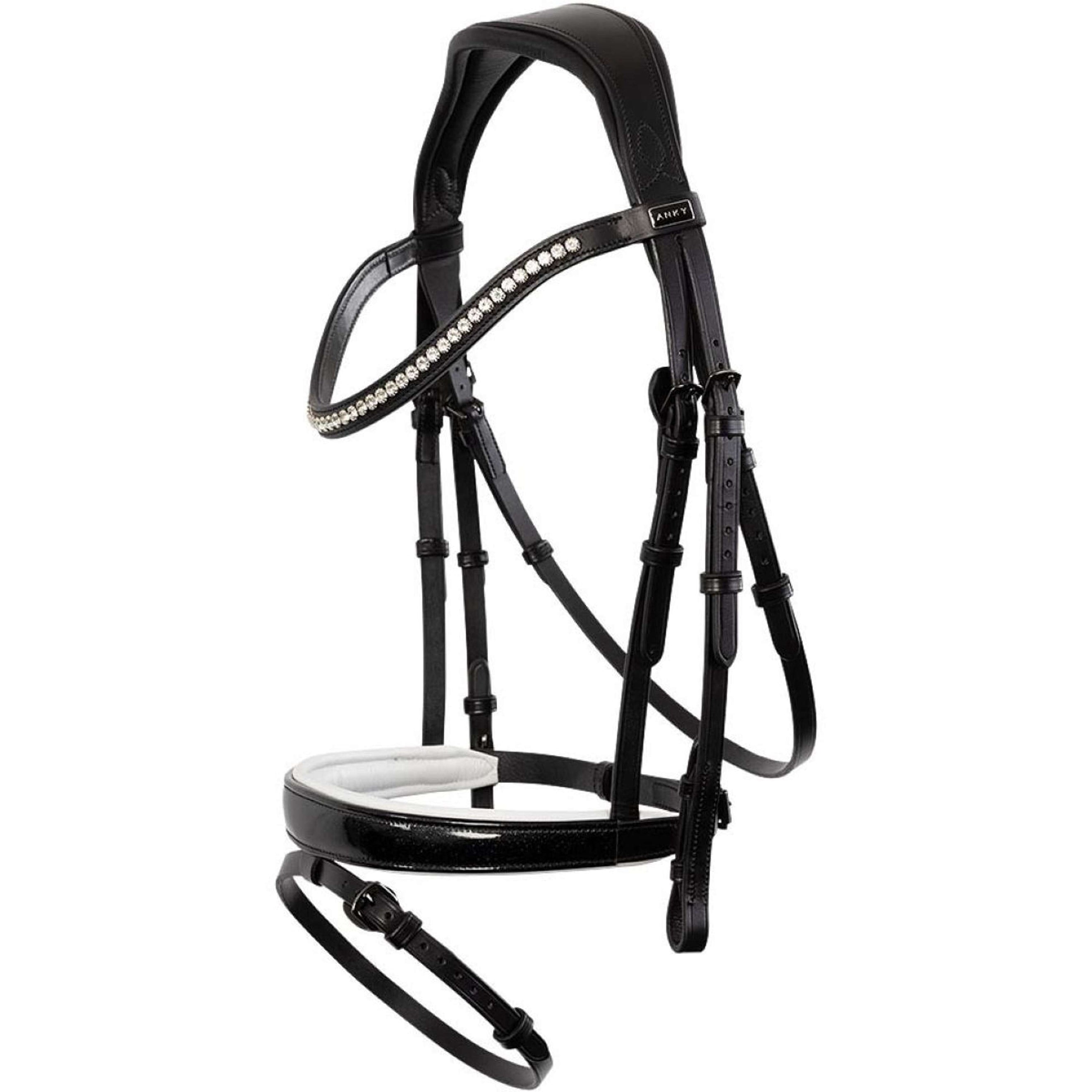 ANKY Zaum Metallic Patent ATH24001 Schwarz/Weiß ANKY Zaum Metallic Patent ATH24001 Schwarz/Weiß