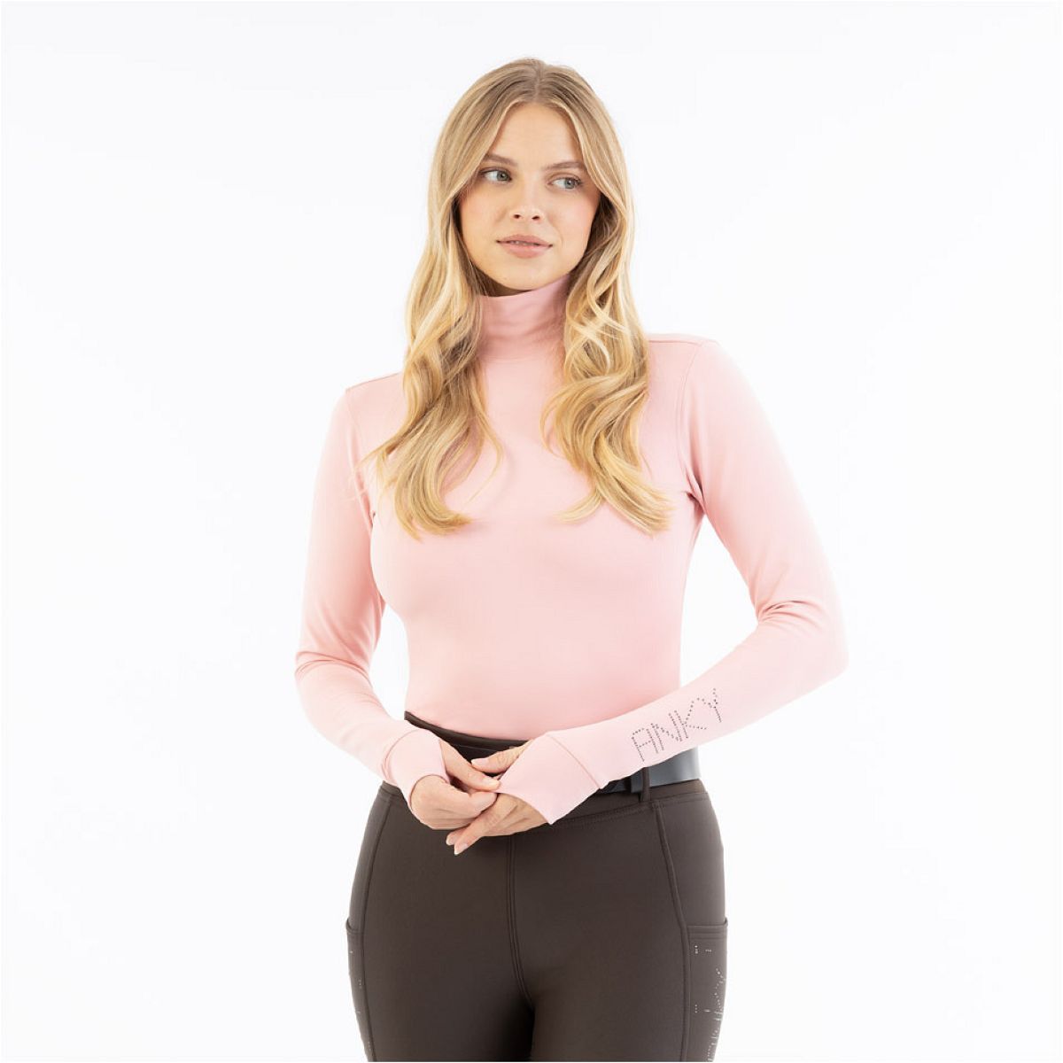 ANKY Shirt AW25 Mockneck Bridal Rose