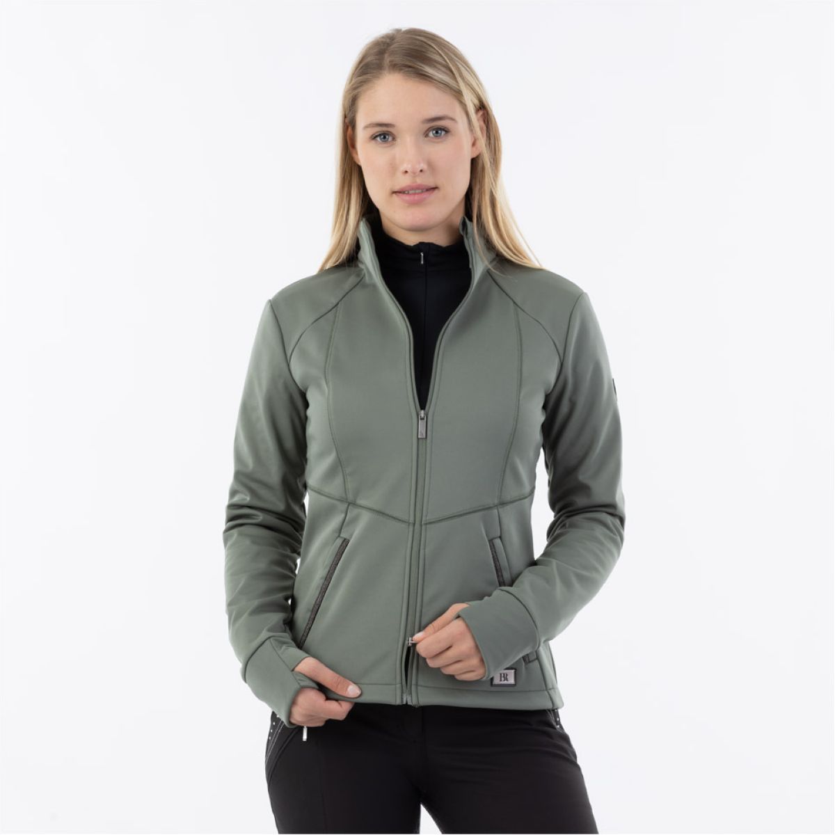 Jacke Debby Softshell Teddy Agavengrün