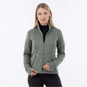 Jacke Debby Softshell Teddy Agavengrün