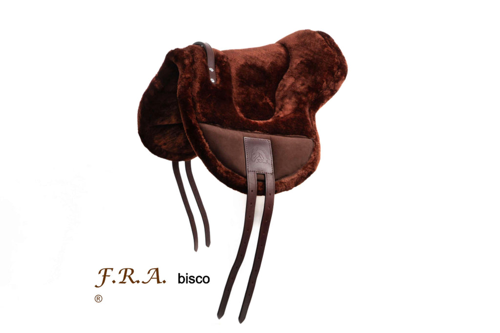 F.R.A. Reitkissen Bisco Synthetische Wolle Braun