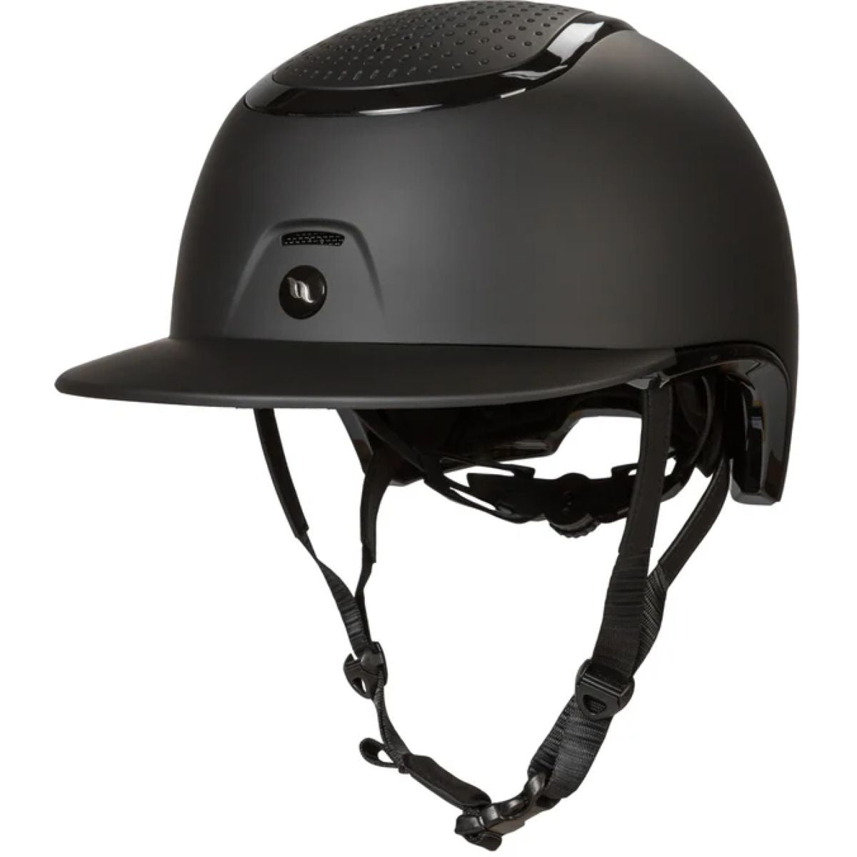 Back on Track Reithelm Strixx Schirm Matt/Glänzend Schwarz