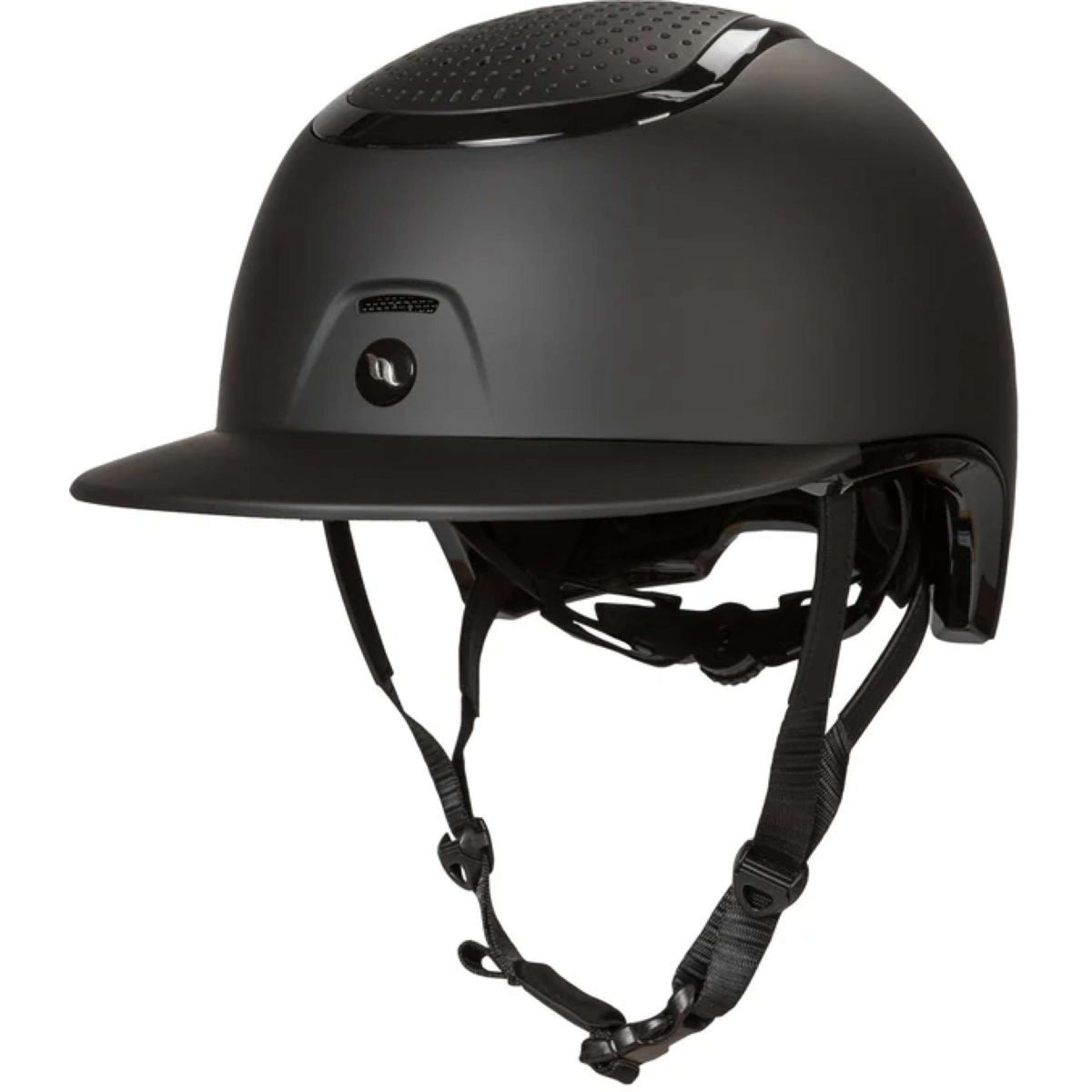 Back on Track Reithelm Strixx Schirm Matt/Glänzend Schwarz