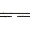 BR Zügel Leder mit Stops Schwarz/Silber
