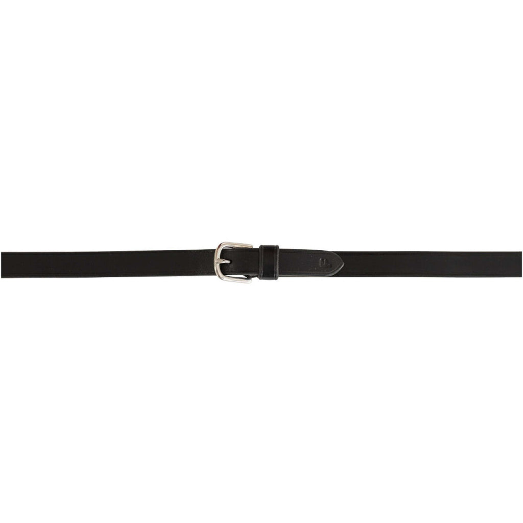 BR Zügel Leder mit Stops Schwarz/Silber