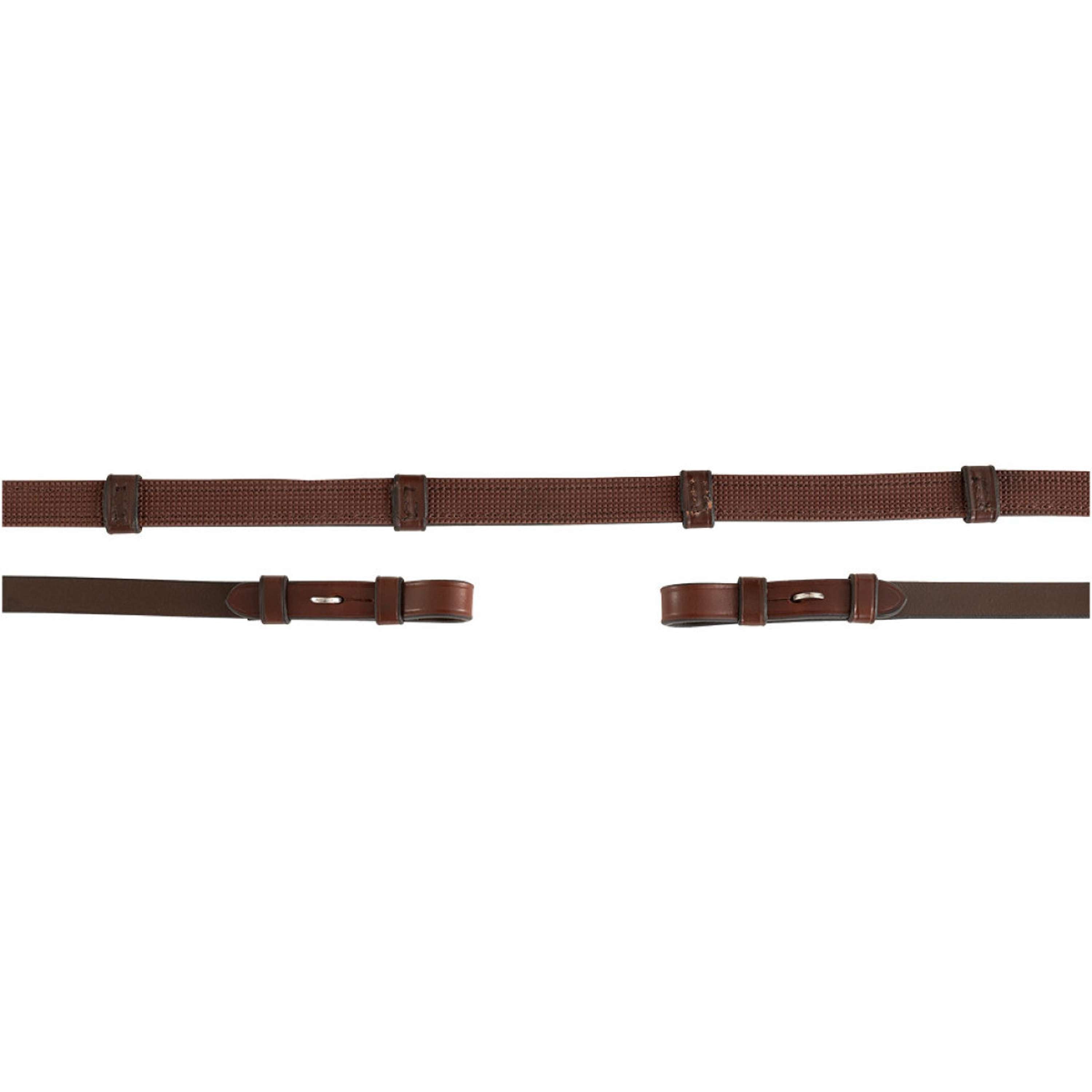 BR Zügel Leder mit Stops Oak/Silber