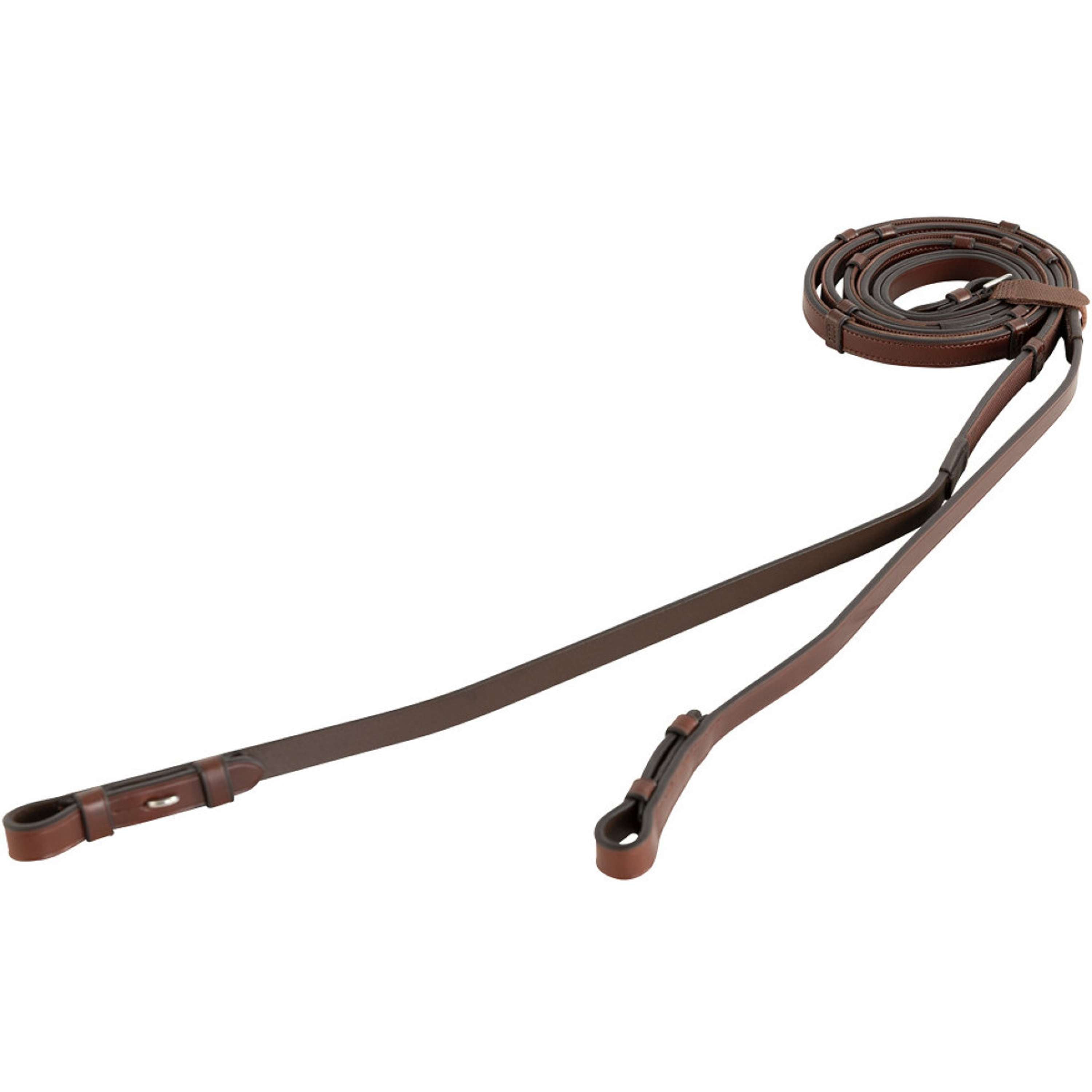 BR Zügel Leder mit Stops Oak/Silber