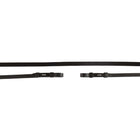 BR Kandarenzügel Leder Geschlossen 13mm Blind Schwarz/Silber
