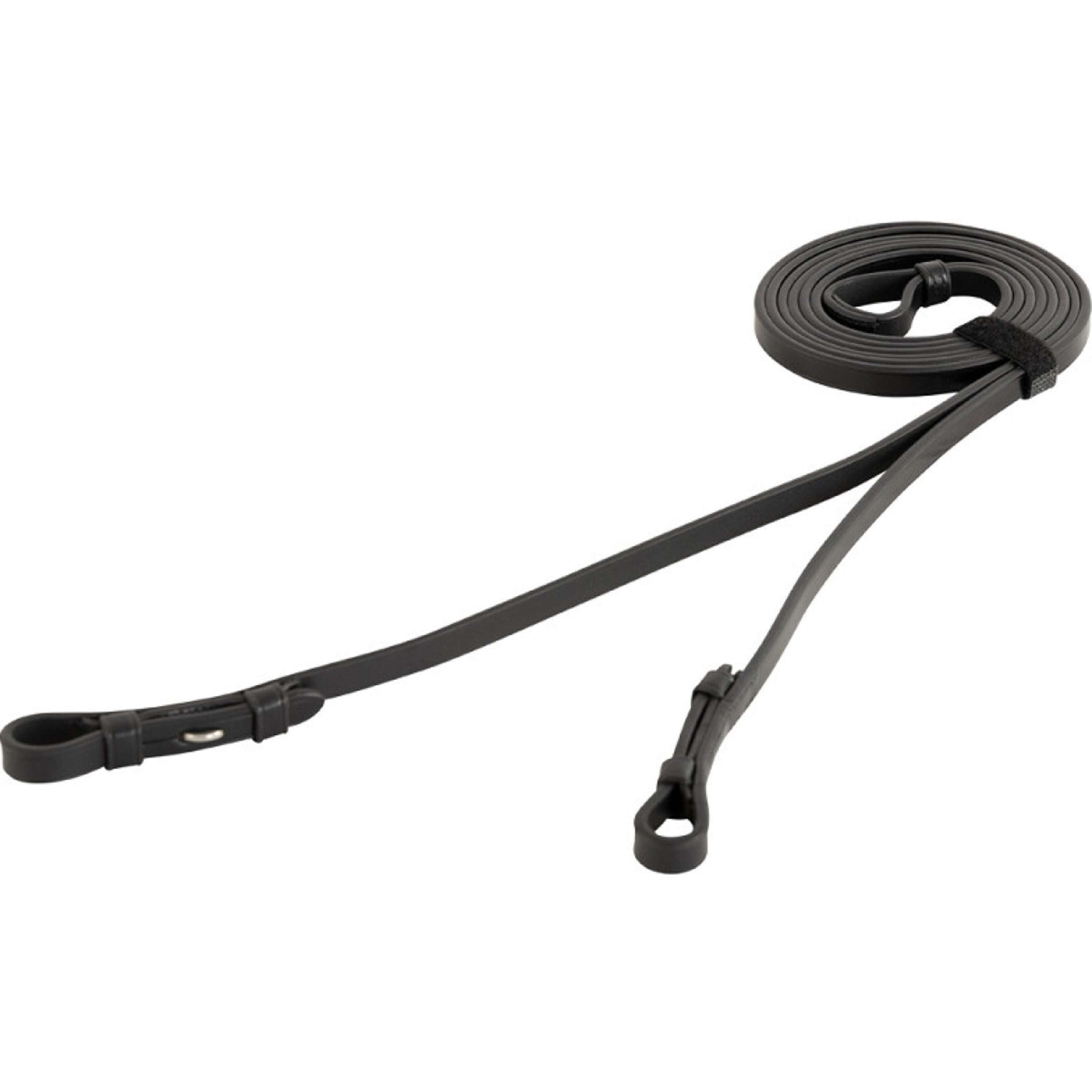 BR Kandarenzügel Leder Geschlossen 13mm Blind Schwarz/Silber