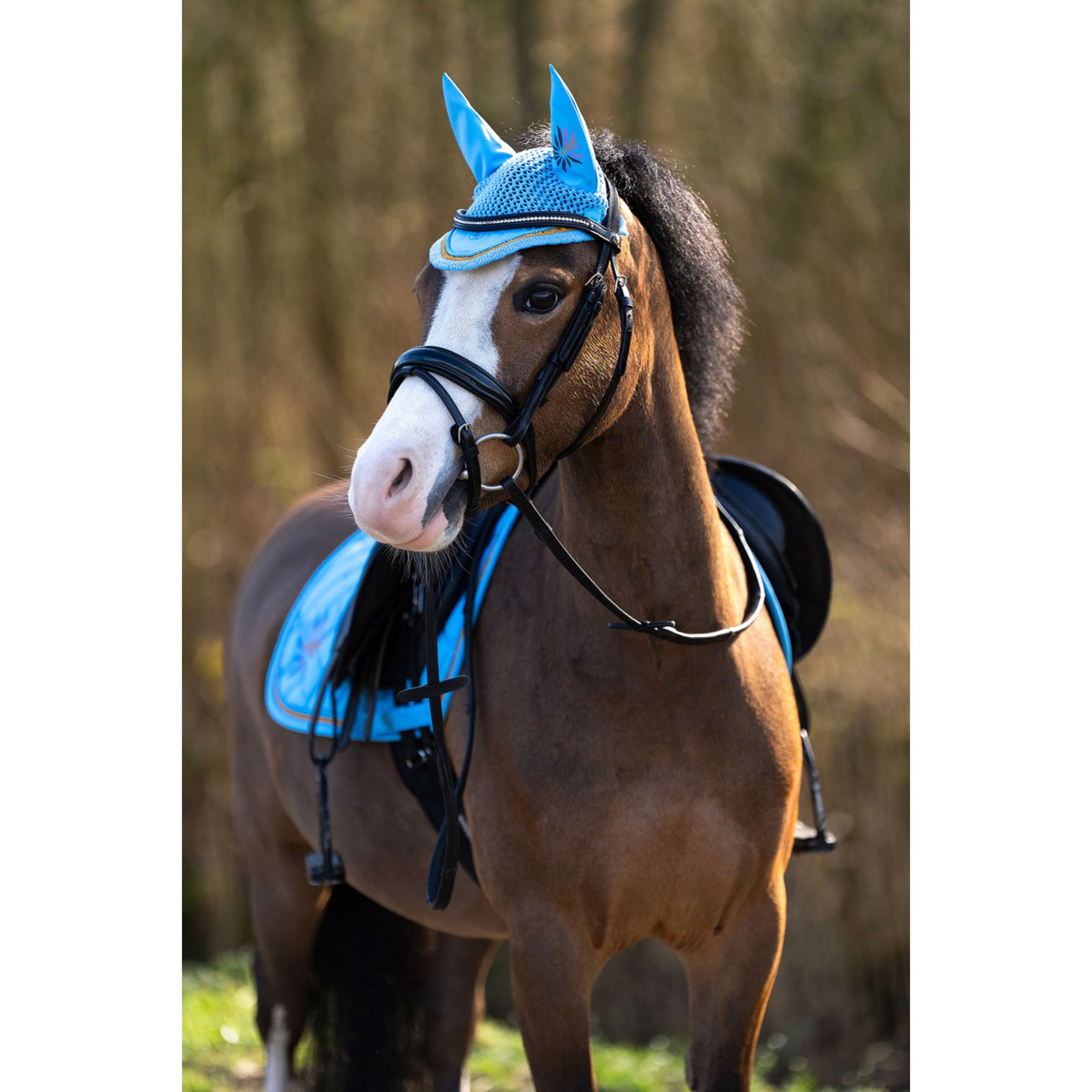 BR Fliegenhaube Mini Horse Little Blue BR Fliegenhaube Mini Horse Little Blue
