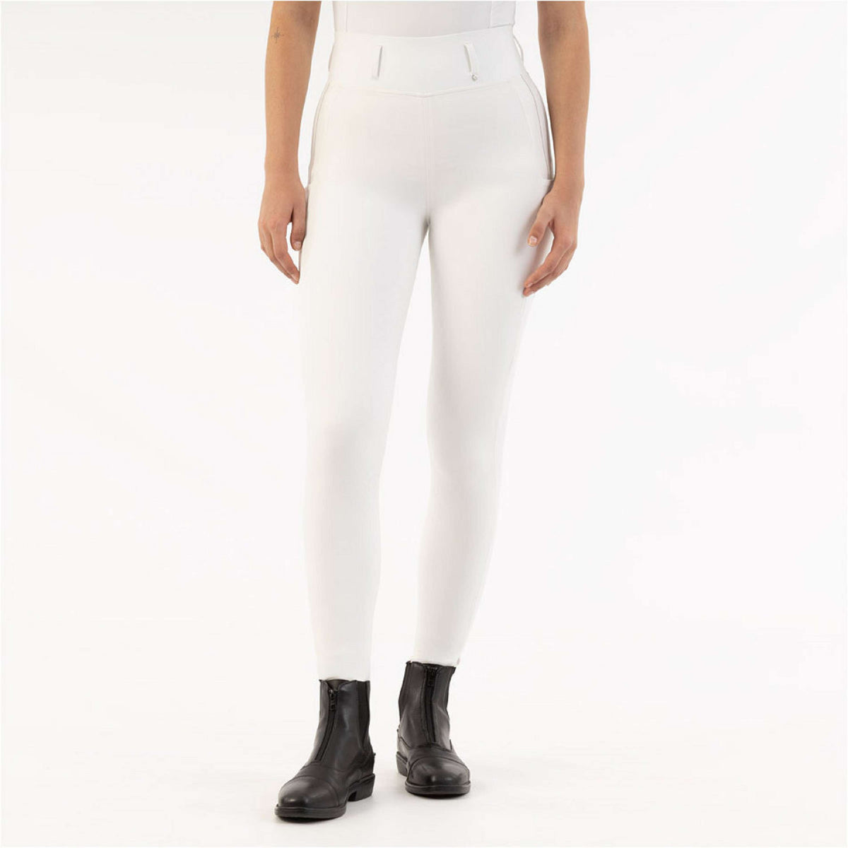 BR Reitleggings Kelly Full Grip Lucent White