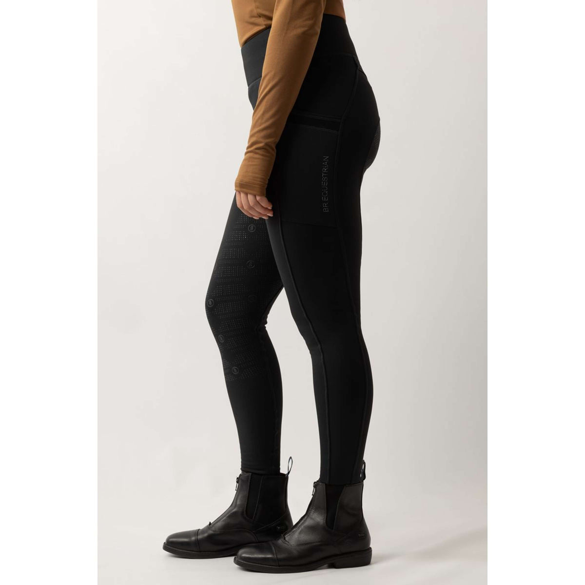 BR Reitleggings Lelie Full Grip Damen Moonless Night