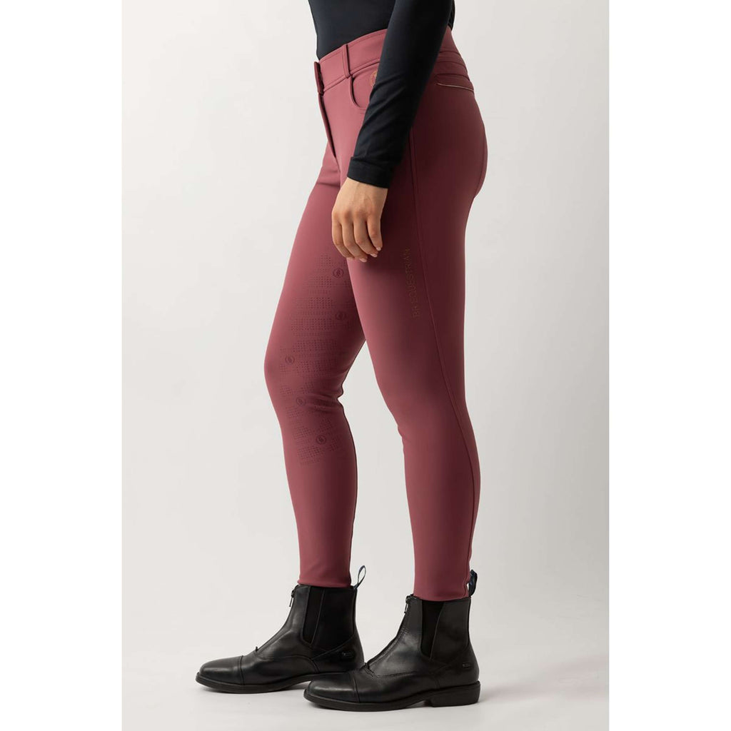 BR Reitleggings Lendsey Full Grip Damen Maroon