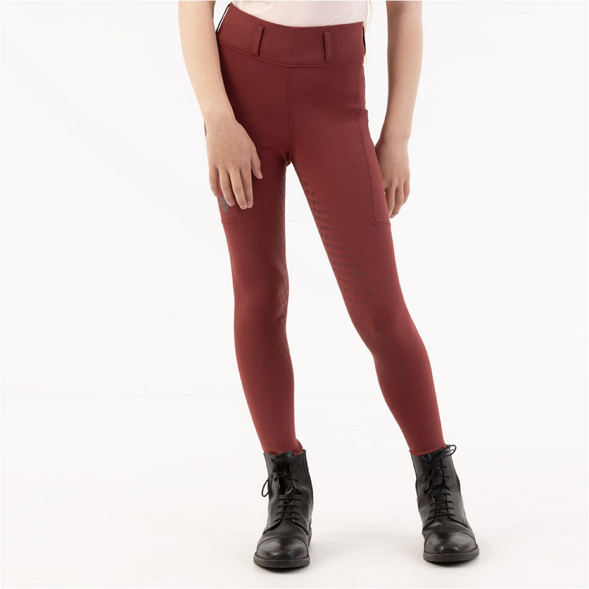 BR Reitleggings Eevolv Kika Kids Full Grip New Maroon