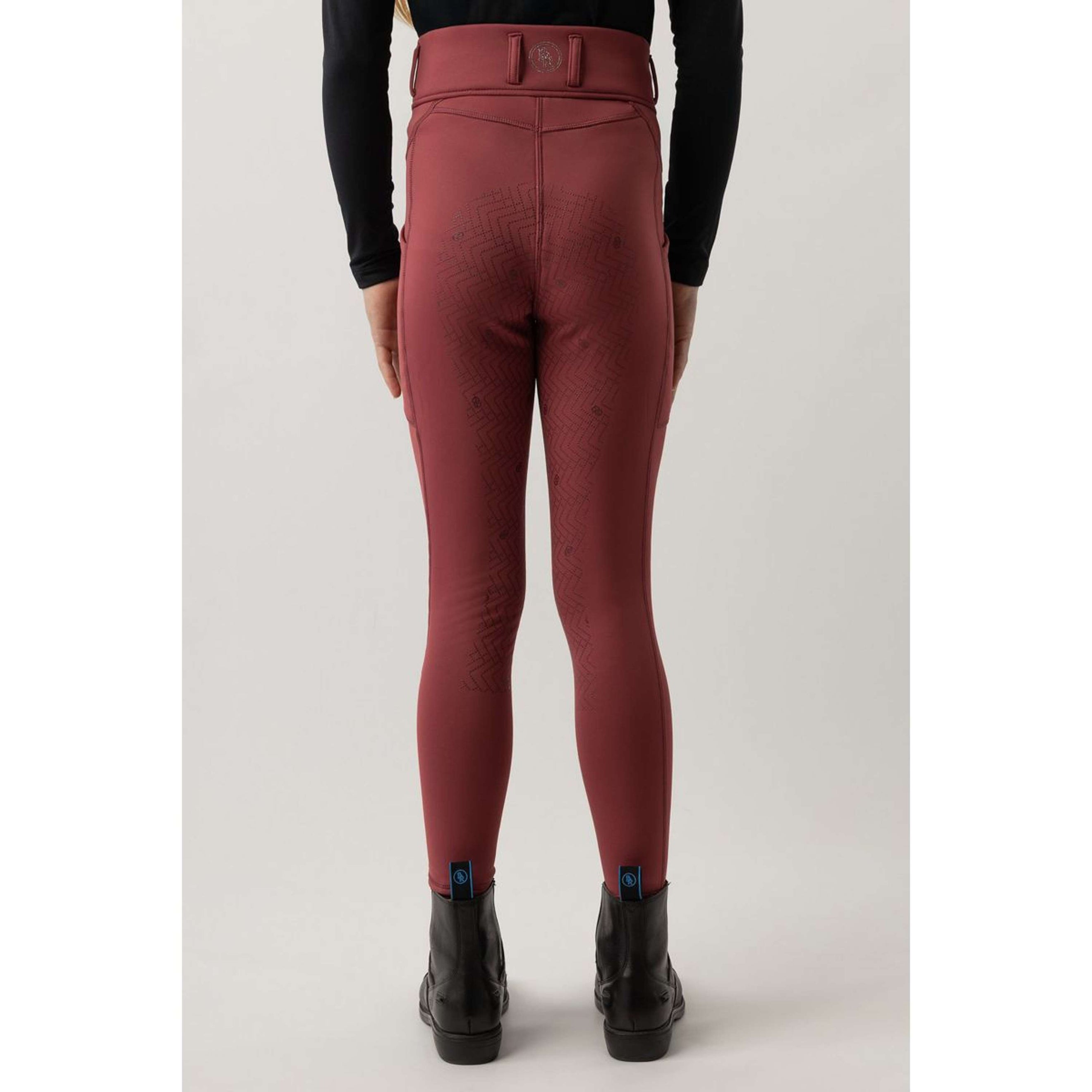 BR Reitleggings Eevolv Lenny Full Grip Kinder Maroon