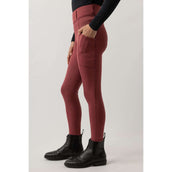 BR Reitleggings Eevolv Lenny Full Grip Kinder Maroon