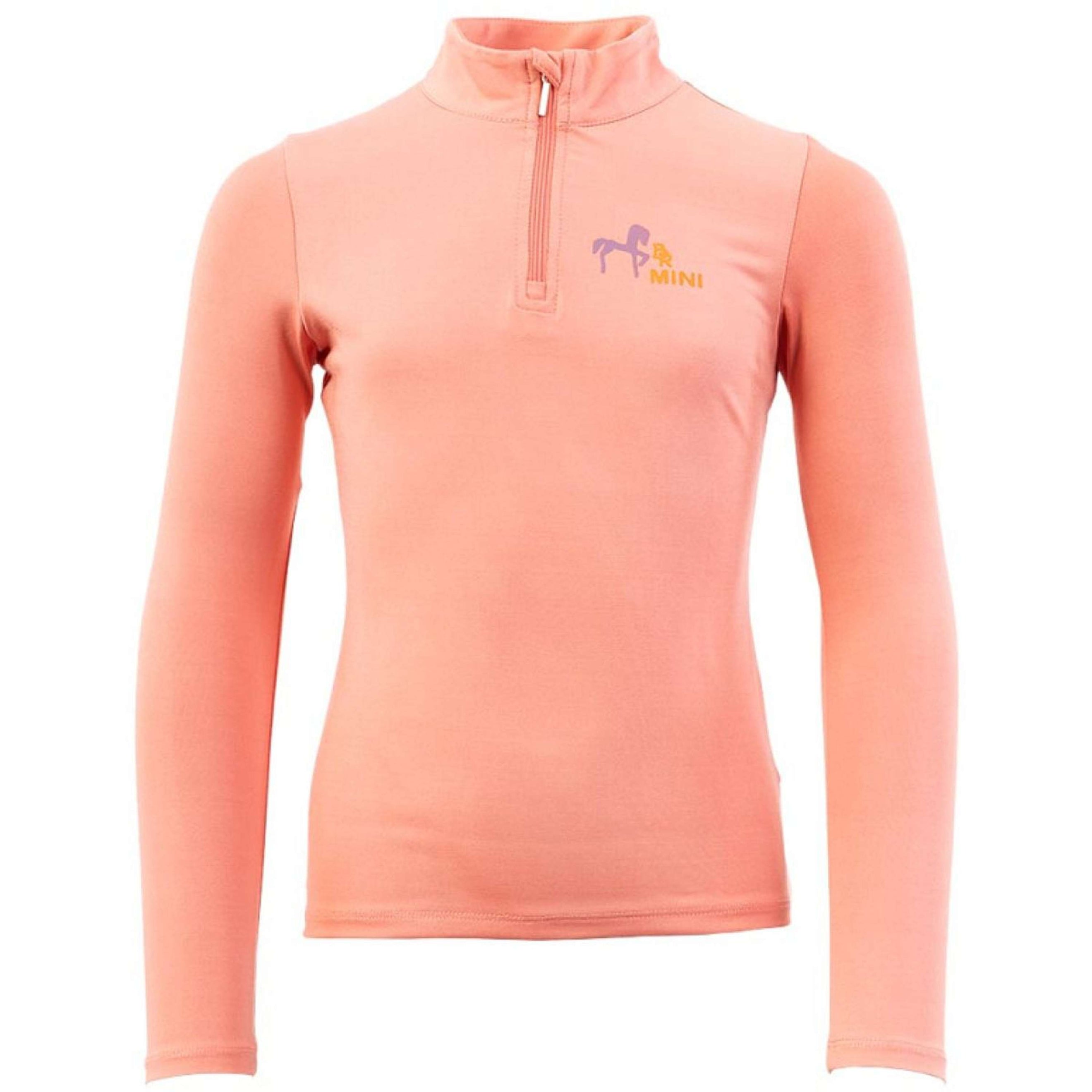 BR Shirt Zip-up Mini Horse Peach Blossom BR Shirt Zip-up Mini Horse Peach Blossom