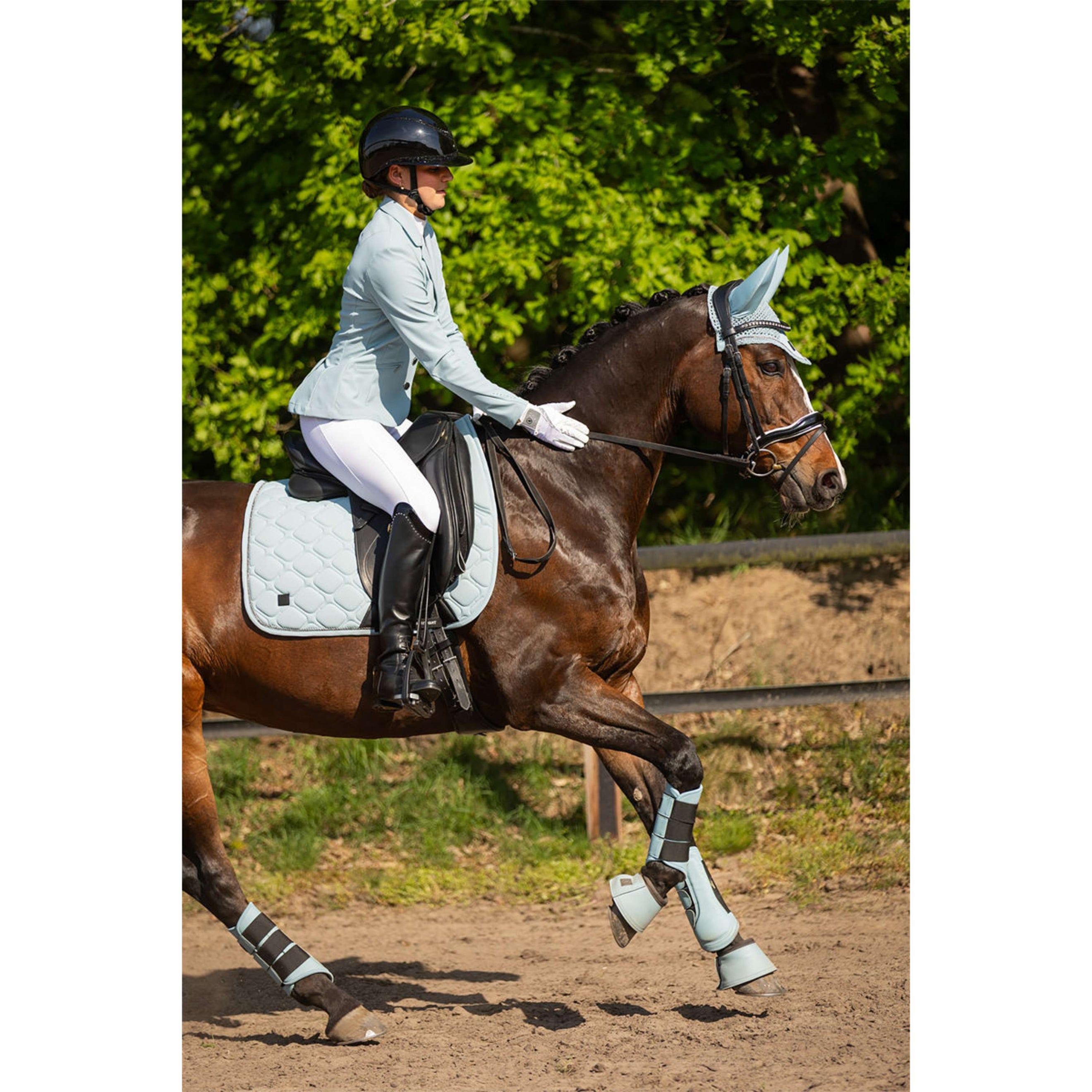 BR Reitleggings Kelly Full Grip Lucent White