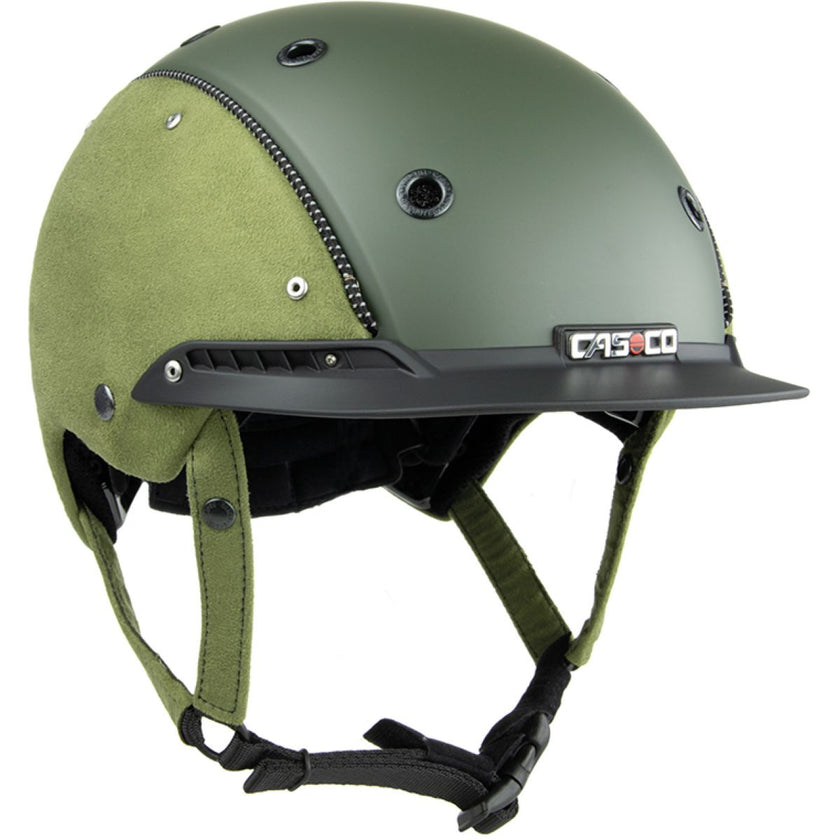 Casco Reithelm Champ-3 Nubuk Jagdgrün