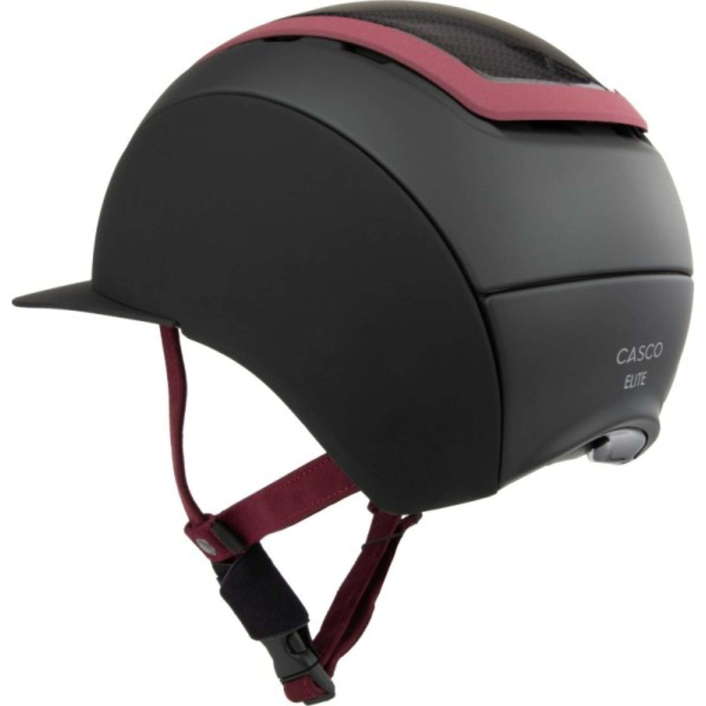 Casco Reithelm Elite Carbon Burgundy