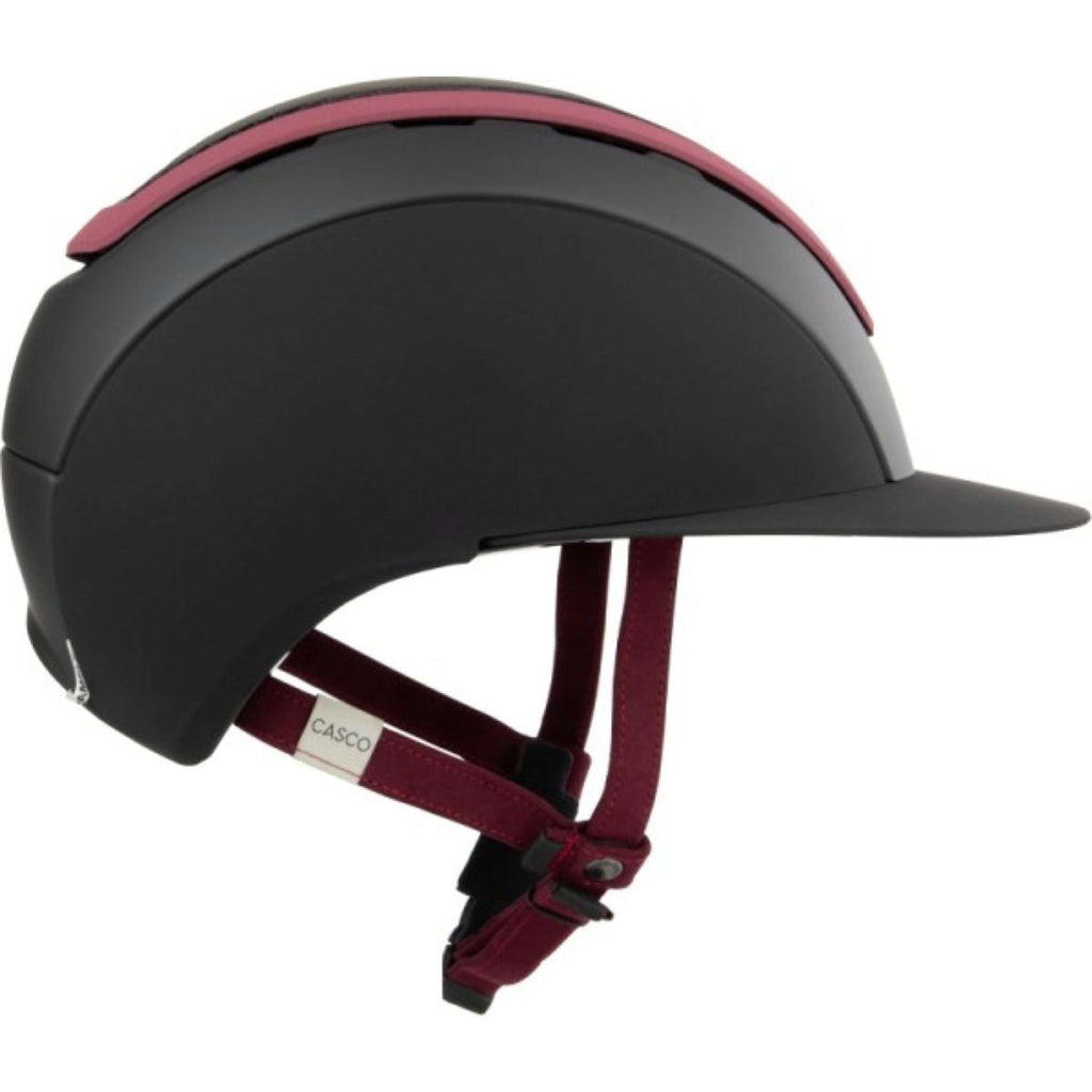 Casco Reithelm Elite Carbon Burgundy