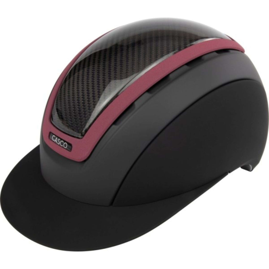 Casco Reithelm Elite Carbon Burgundy