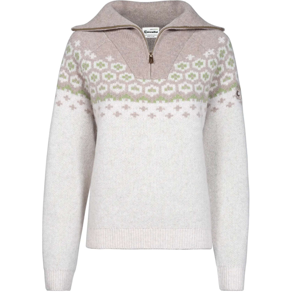 Cavallo Pullover Cavalleara mit Reißverschluss Vanille