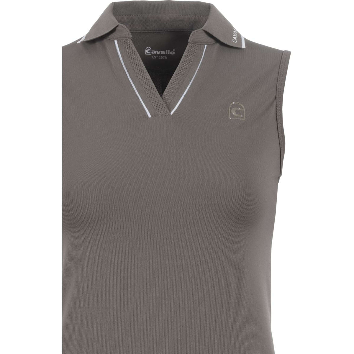 Cavallo Poloshirt Caval Ärmellos Sepia Olive