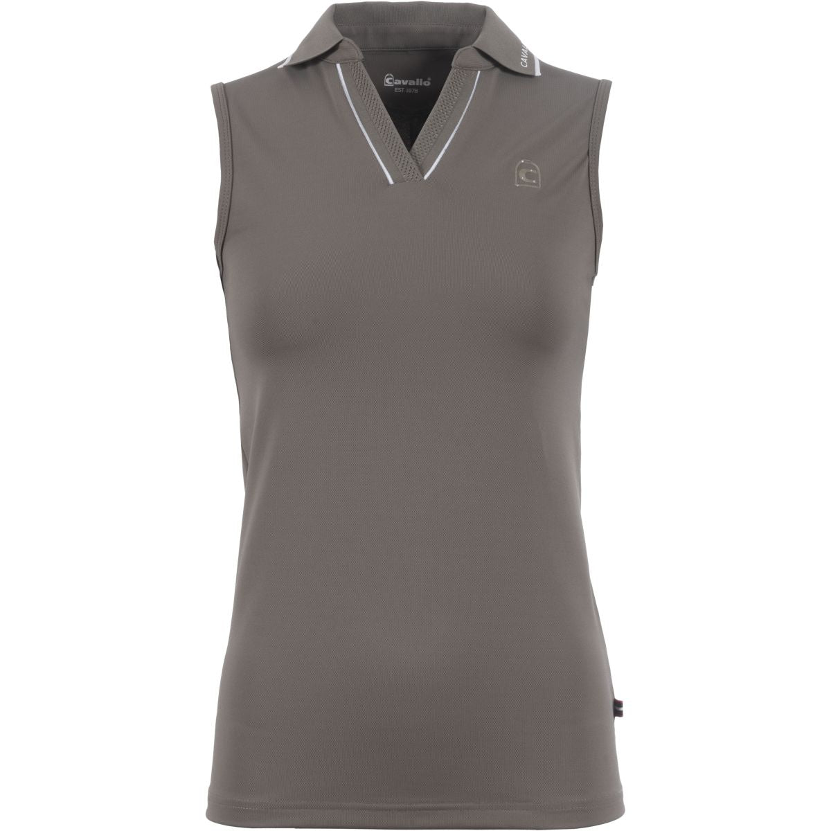 Cavallo Poloshirt Caval Ärmellos Sepia Olive