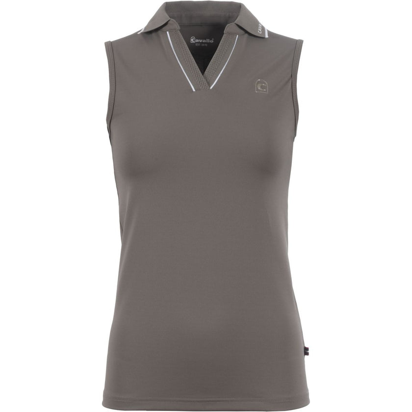 Cavallo Poloshirt Caval Ärmellos Sepia Olive