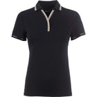 Cavallo Poloshirt CavalPique V-Neck Schwarz
