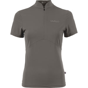 Cavallo Trainingsshirt Caval Kurze Ärmel Sepia Olive