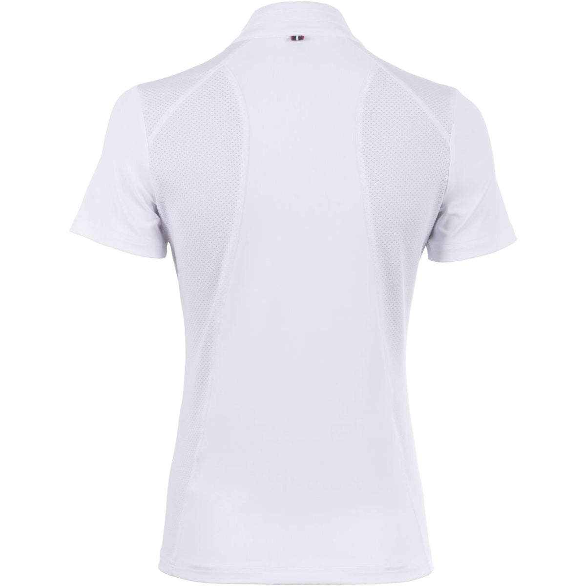 Cavallo Turniershirt Caval Halfzip Mesh Weiß